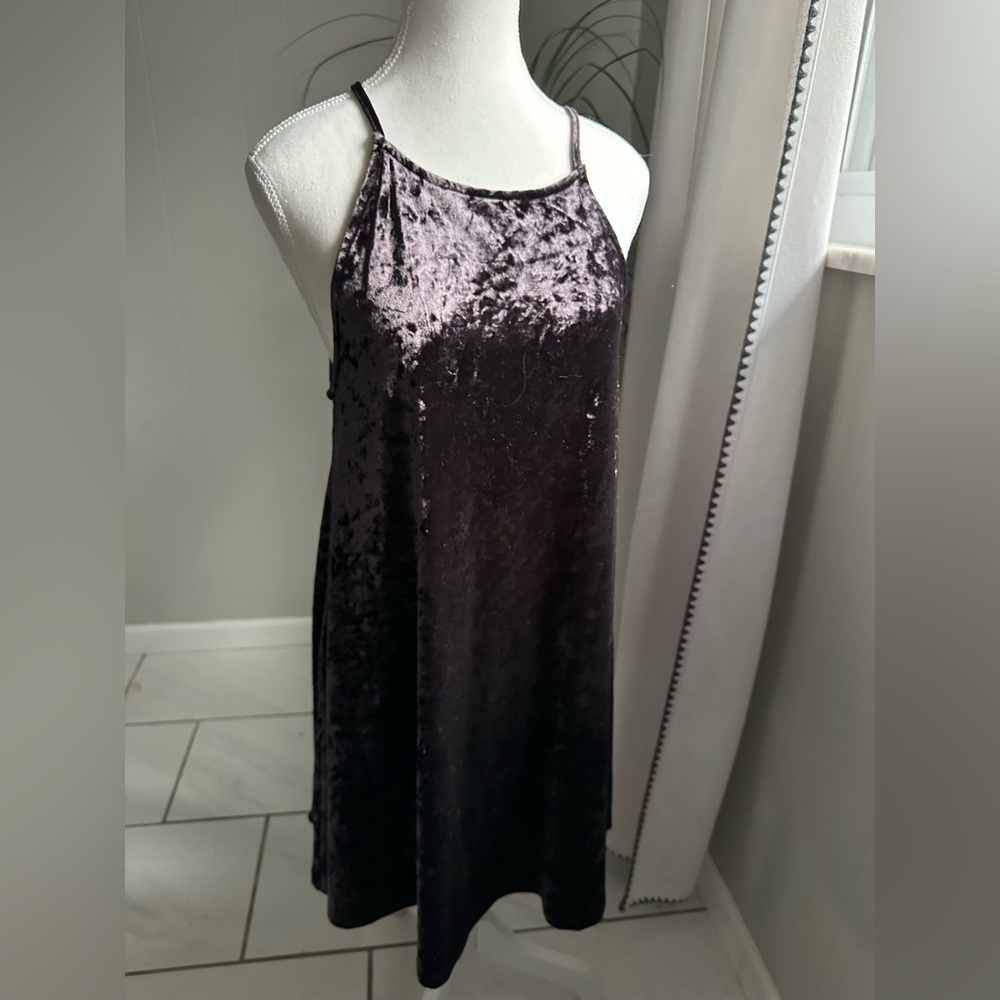 Wishlist Velvet Mini Dress - Purple